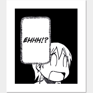 I draw that panel of yuuko goes ehhh / funny nichijou face meme Posters and Art